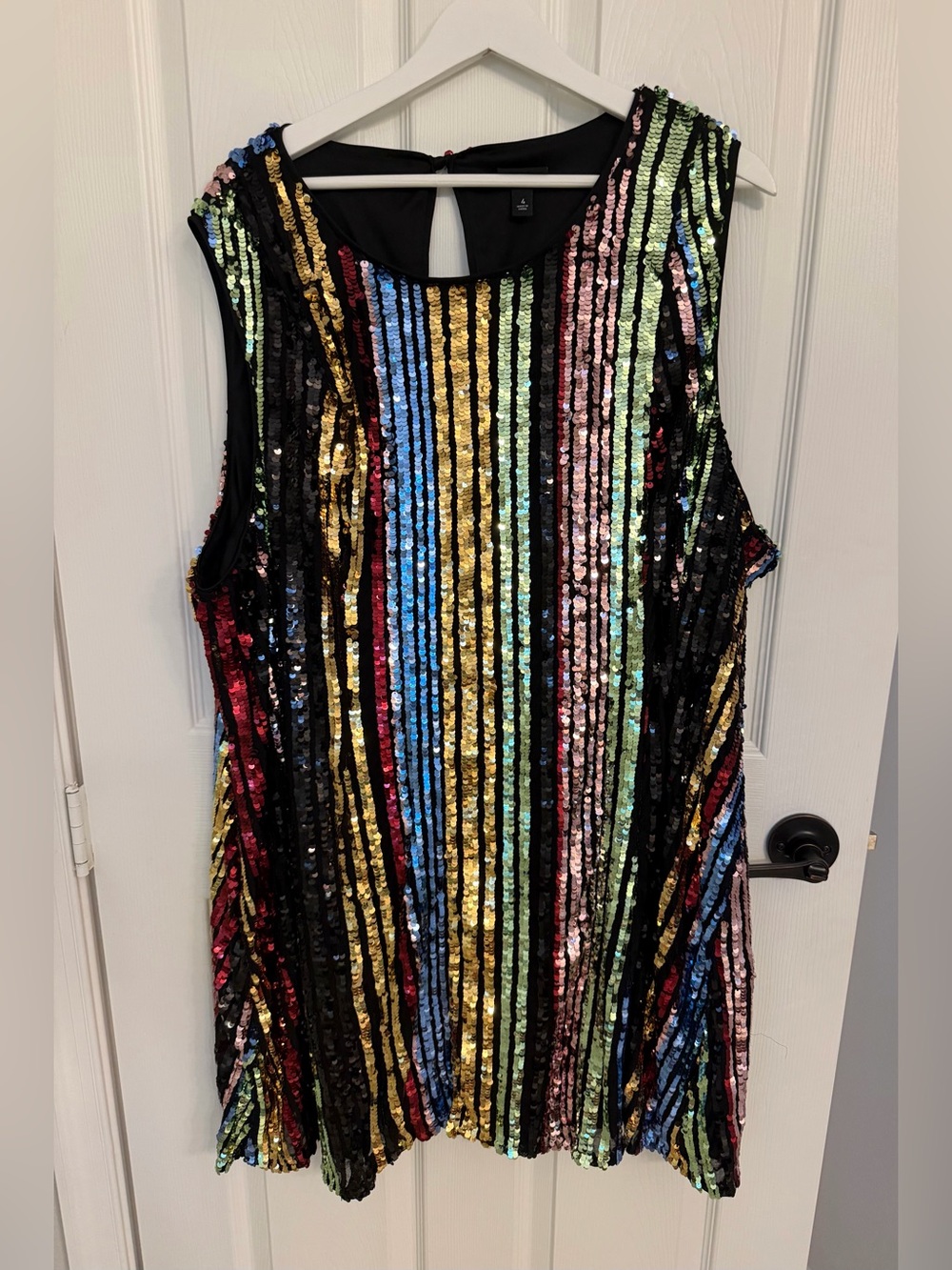 Torrid 4 sequin trapeze dress multicolor women